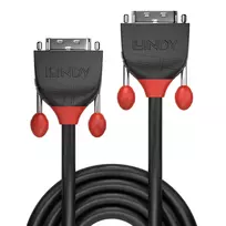 dvi kabelis - Lindy DVI-D Single Link Kabelis Juodas Line 10m - 2 nuotrauka