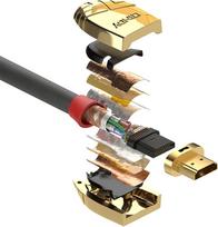 hdmi kabelis 10m - Lindy Gold Line Standard HDMI Cable 10m Black - 3 nuotrauka