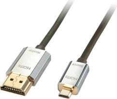 hdmi micro kabelis 3m - Lindy HDMI/micro HDMI - 3m - 3 m - HDMI Type A (Standard) - HDMI Type D (Micro) - 1920 x 1080 pikselių - 3D - Juodas,Chrome,Gold - 2 nuotrauka