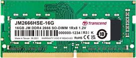 ddr4 sodimm 16gb - TRANSCEND 16GB JM DDR4 2666Mhz SO-DIMM 2Rx8 1Gx8 CL19 1.2V - 2 nuotrauka