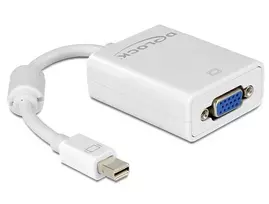adapteriai vga - Delock Adapter Displayport mini to VGA White 0.18m - 4 nuotrauka