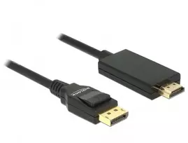 adapteris hdmi to displayport - Delock DisplayPort 1.2 Male to HDMI-A Male Passive 3m Black - 3 nuotrauka