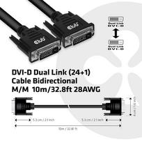 dual link dvi - Club 3D DVI Dual Link Bidirectional Black 10m - 2 nuotrauka