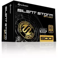500w psu - Sharkoon SilentStorm SFX 500W Gold (Auksinis) - 2 nuotrauka