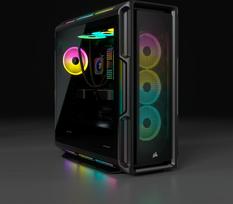 rgb korpuso - Corsair iCUE 5000T RGB Black (Juodas) - 6 nuotrauka