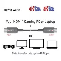 optinis hdmi kabelis - CLUB 3D CAC-1377 - 7 nuotrauka