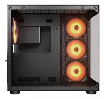 pc case - Stacionarus kompiuteris COUGAR FV150 RGB kompiuterio korpusas, vidutinio dydžio bokštas, juodas - 4 nuotrauka