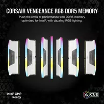 vengeance corsair ram - Corsair Vengeance RGB, DDR5, 64 GB, 5200 MHz, Balta (White) - 5 nuotrauka