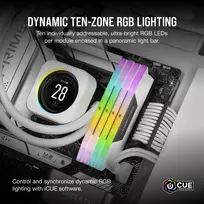 vengeance corsair ram - Corsair Vengeance RGB, DDR5, 64 GB, 5200 MHz, Balta (White) - 8 nuotrauka
