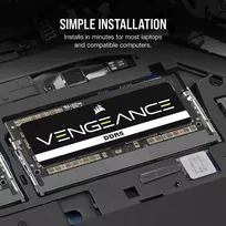 ram ddr5 so dimm - Corsair Vengeance DDR5 32GB SO-DIMM 5600MHz CL48 - 5 nuotrauka