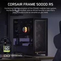 midi - Corsair FRAME 5000D RS Midi Tower Juodas (Black) - 5 nuotrauka