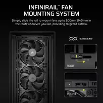 midi - Corsair FRAME 5000D RS Midi Tower Juodas (Black) - 6 nuotrauka