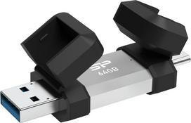 usb c atmintukas - Silicon Power Dual USB Drive | Mobile C51 | 64GB | USB Type-A and USB Type-C | Silver | SP064GBUC3C51V1S - 4 nuotrauka