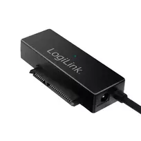 sata 3 kabelis - LogiLink AU0050 USB 3.0 to SATA adapter with OTB Juodas (Black) - 3 nuotrauka