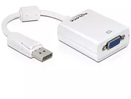displayport kabelis 1.2 - Delock Adapter DisplayPort 1.2 to VGA Female Passive White - 3 nuotrauka