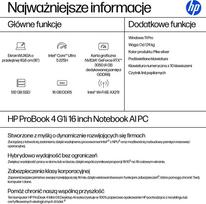 intel arc graphics - HP ProBook 4 G1i, Intel Core Ultra 5 225H, 16 GB, 512 GB, 16", W11 Pro, Sidabrinė (Silver) - 5 nuotrauka