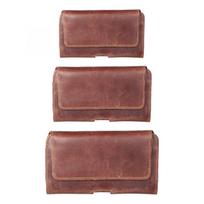 xiaomi redmi 9 - Royal Leather Belt Holster Samsung Galaxy A21s / S20 Ultra / S21 Ultra / A70 / A71, Xiaomi Redmi 9, Huawei P Smart Pro 2XL Ruda (Brown) - 3 nuotrauka