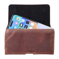 xiaomi redmi 9 - Royal Leather Belt Holster Samsung Galaxy A21s / S20 Ultra / S21 Ultra / A70 / A71, Xiaomi Redmi 9, Huawei P Smart Pro 2XL Ruda (Brown) - 9 nuotrauka