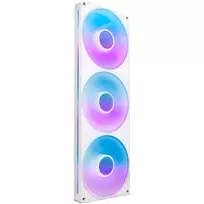 white 140mm fan - NZXT F420 RGB Core 420mm Baltas (White) - 2 nuotrauka