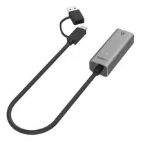usb ethernet rj45 - UNITEK ADAPTERIS USB-A/USB-C – RJ-45 2,5GBIT, U1313C - 3 nuotrauka