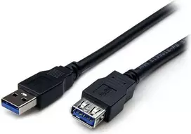 usb 3.0 extension - StarTech.com USB 3.0 A-A prailginimo kabelis 1 m, Juodas (Black) / USB3SEXT1MBK - 1 nuotrauka
