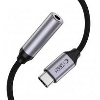 3.5mm adapter usb 3.0 - Tech-Protect Ultraboost Adapteris USB-C į Mini Jack 3.5mm DAC, Tamsiai pilkas (Dark Gray) - 3 nuotrauka