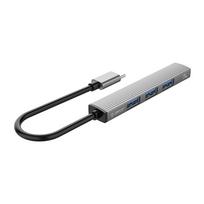 usb hub orico - Orico AH-13 USB-C Hub Docking Station 1x USB-A 3.0 + 3x USB-A 2.0 Pilka (Gray) - 4 nuotrauka