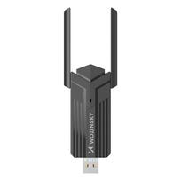 wifi usb adapteris - Wozinsky WAX-1800 Dual-Band Wireless USB 3.0 WiFi 6 Adapter, Juodas (Black) - 6 nuotrauka
