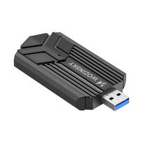 wifi usb adapteris - Wozinsky WAX-1800 Dual-Band Wireless USB 3.0 WiFi 6 Adapter, Juodas (Black) - 8 nuotrauka
