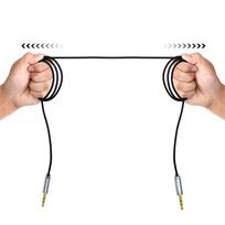 garso adapteriai 3,5 mm - CHOETECH AUX002 Audio kabelis 3.5mm M-M 1.2m Juodas (Black) - 8 nuotrauka