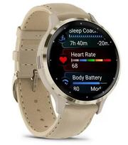 garmin venu 3s - Garmin Venu 3S 41mm Šviesiai Pilka/Auksinė (French Gray/Soft Gold) - 5 nuotrauka