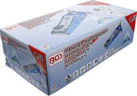 keltuvai 5t - BGS Technic Hidraulinis domkratas žemo profilio su ratukais 1.5T 2897 - 5 nuotrauka