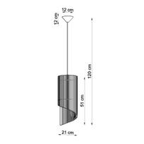 pakabiname sviestuvai sietynai - Sollux Lighting ALEXIA 4392-03, E27, 1 x 60 W, ruda - 6 nuotrauka