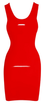 moto apranga - Late X Latex Dress red M Seksuali lateksinė apranga - 2 nuotrauka
