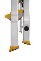 3 laipteliai - Vienpusės aliuminio kopėčios Drabest MAX, 3 pakopų, 150 kg - 3 nuotrauka