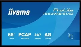 4k monitorius - iiyama ProLite T6529AS-B1AG 64.5", 4K Ultra HD, Touchscreen, Android, 24/7 - 1 nuotrauka