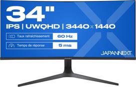 JAPANNEXT JN-IPS340UWQHD60C-C65W-HS 34", IPS, UWQHD, lenktas