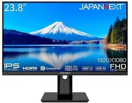 JAPANNEXT JN-IPS238FHDR-C65W-HSP 23.8", IPS, FHD, HDMI/DP, 65W, juodas (black)