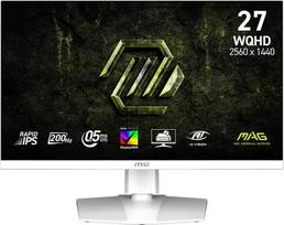 2560 x 1440 ips 27 - MSI MAG 274QRFW E20 27", IPS, WQHD, 200Hz, baltas (white) - 1 nuotrauka