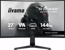 144hz monitoriai - iiyama G-Master GC2781HSU-B1 27", VA, FHD, 144Hz, juodas (black) - 1 nuotrauka