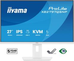 2560x1440 monitorius - Iiyama ProLite XB2797QSNP-W1 27", IPS, QHD, 75Hz, baltas (white) - 1 nuotrauka