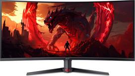 acer nitro 5 - Acer Nitro XZ3 XZ403CKRbmiiphuzx 39.7", WUHD, VA, 180Hz, lenktas - 1 nuotrauka