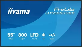 55' 139 cm - iiyama LH5566UHSB-B1AG 55", 4K Ultra HD, signage display - 1 nuotrauka