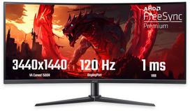 Acer Nitro XZ340CURJ0bmiiphx 34", VA, UWQHD, 120Hz, lenktas