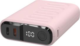 power bank 10000 mah - RealPower PB-10000C PD+ 10000mAh, rožinė - 1 nuotrauka