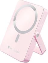 Verbatim Charge 'n' Go Magnetic Wireless Power Bank with Stand, 10000mAh, pink