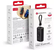 Forcell F-Energy F10K4, 10000mAh, 22.5W, juodas (black)