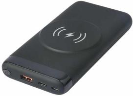 eSTUFF INFINITE Power Bank 10000mAh, PD20W, belaidis įkrovimas, juodas