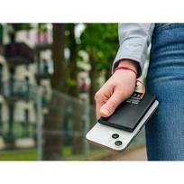 power bank wireless - Tracer AirMag2 5000mAh PD20W+15W Mag, juodas - 1 nuotrauka
