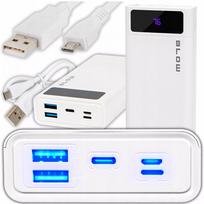 power bank 20000mah - Blow PB20E, 20000mAh, QC+PD, 20W, baltas - 1 nuotrauka